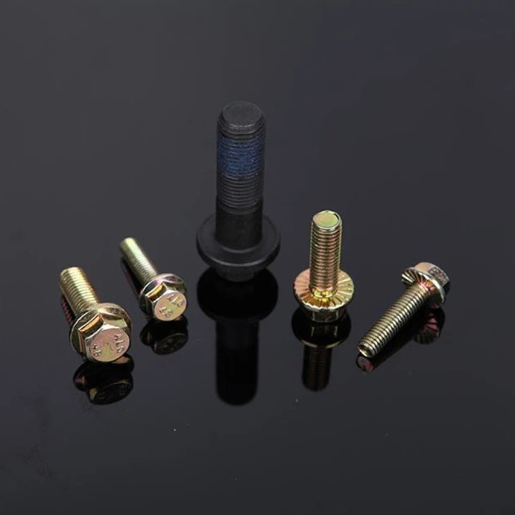 ASME B 18.2.1 - Steel Galvanized Hex Flange Bolt Black /yellow Zinc