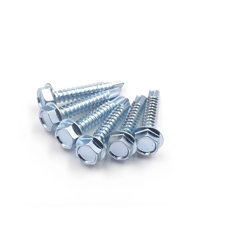 Blue Zinc Hexagonal Washer Head Self Drilling Screw