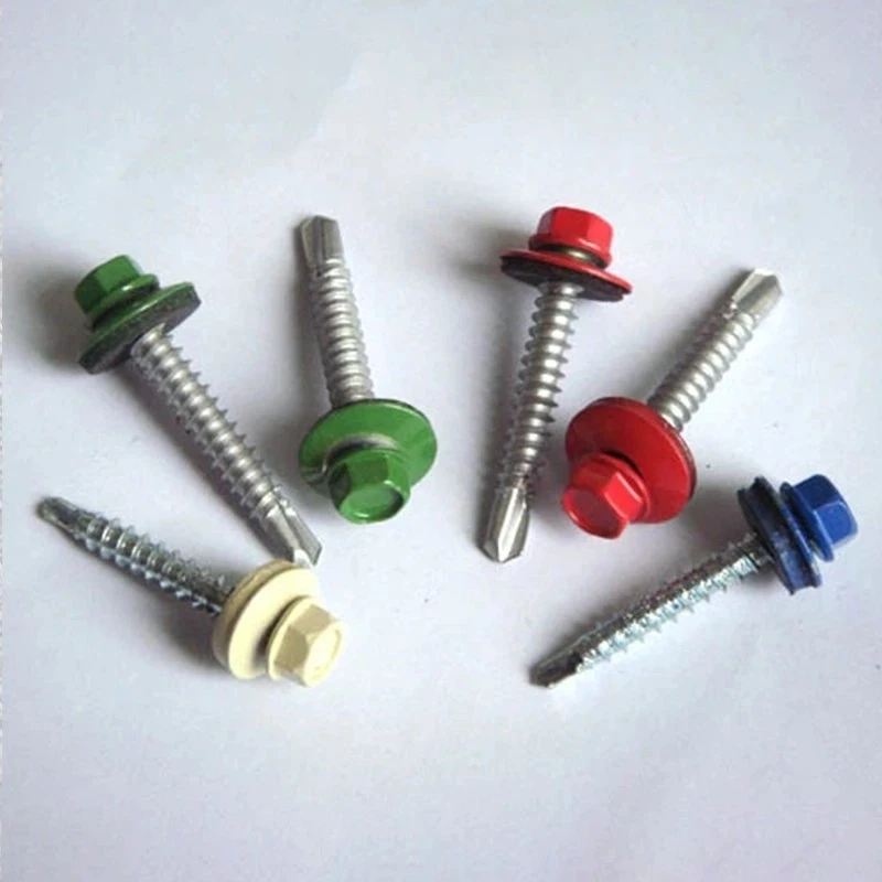 Color Painted Hex Head Self Drilling Screw