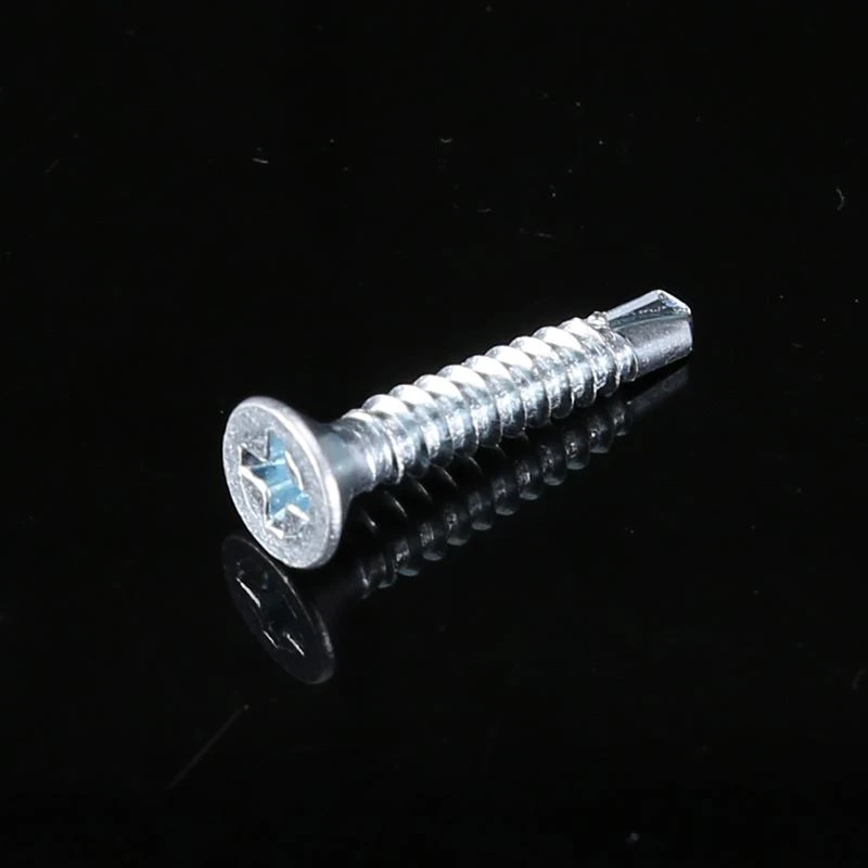 Double Flat Head with Nibs Under Head Self Drilling Screw with Ruspert Treatment
