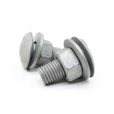 What are the specifications of guardrail bolts and nuts?