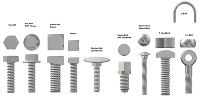Are fasteners with threaded?