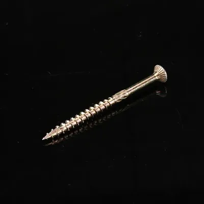 Carbon Steel Pozi Flat Head Construction Timber Yellow Zinc Deck Screw