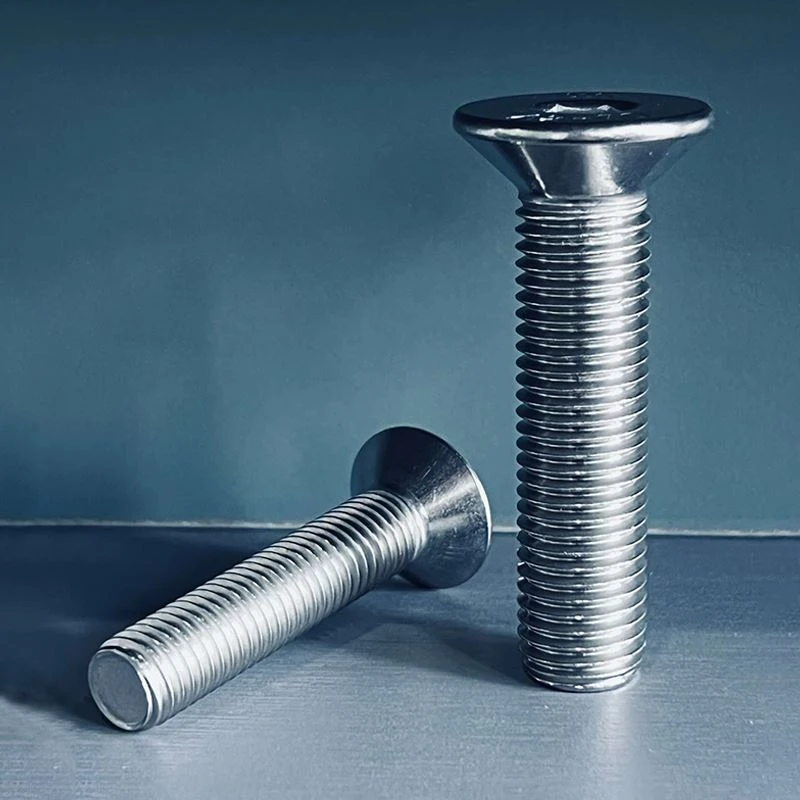 SS Din7991 Flat Hex Socket Bolt