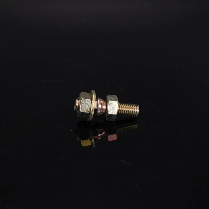 Wheel Hub Bolts And Nuts Yellow Zinc Plated