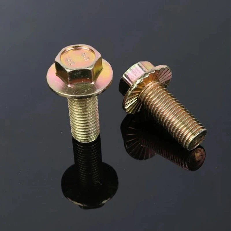 Yellow Zinc Plating Of Flange Bolts